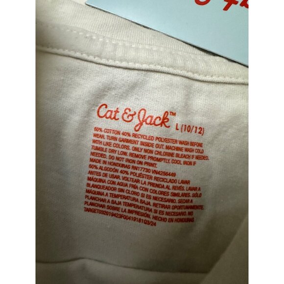 Cat & Jack Little Girls long sleeve graphic tee’s set of 2 size L (10/12) NWT - Picture 5 of 5